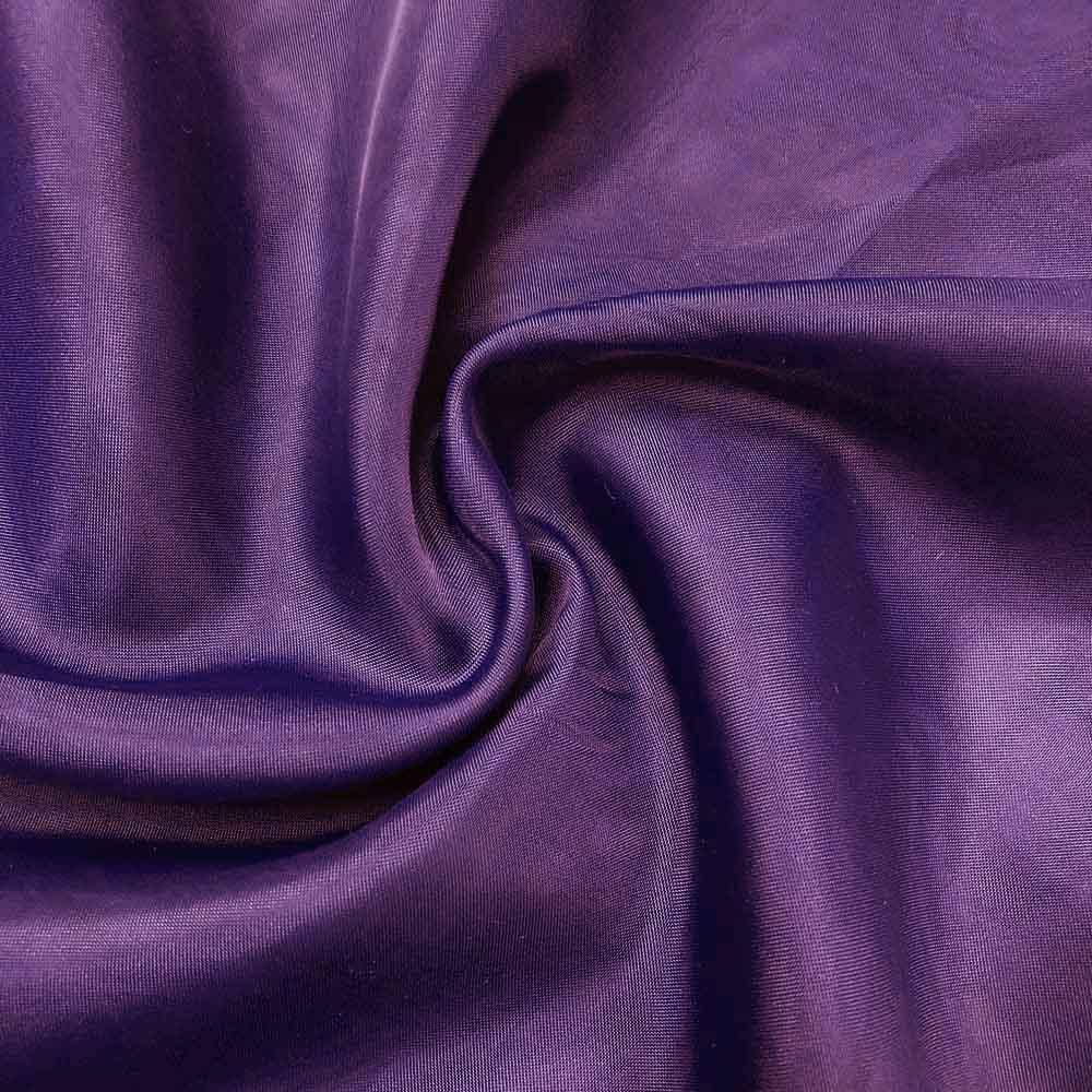 Sheer Voile Fire Retardant Rod Pocket Curtains - Purple - Image 3