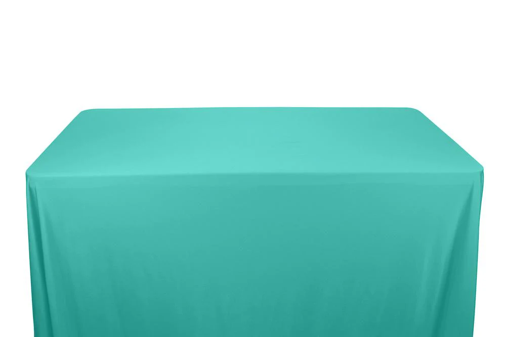 Shiny Milliskin Tricot Banquet Rectangular Table Covers - 8 Feet - Image 5