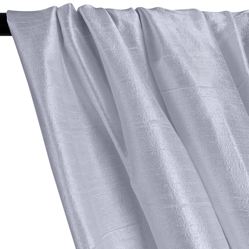 Silk Dupioni (54 Inch) Rod Pocket Curtains - Ice Blue - Image 2