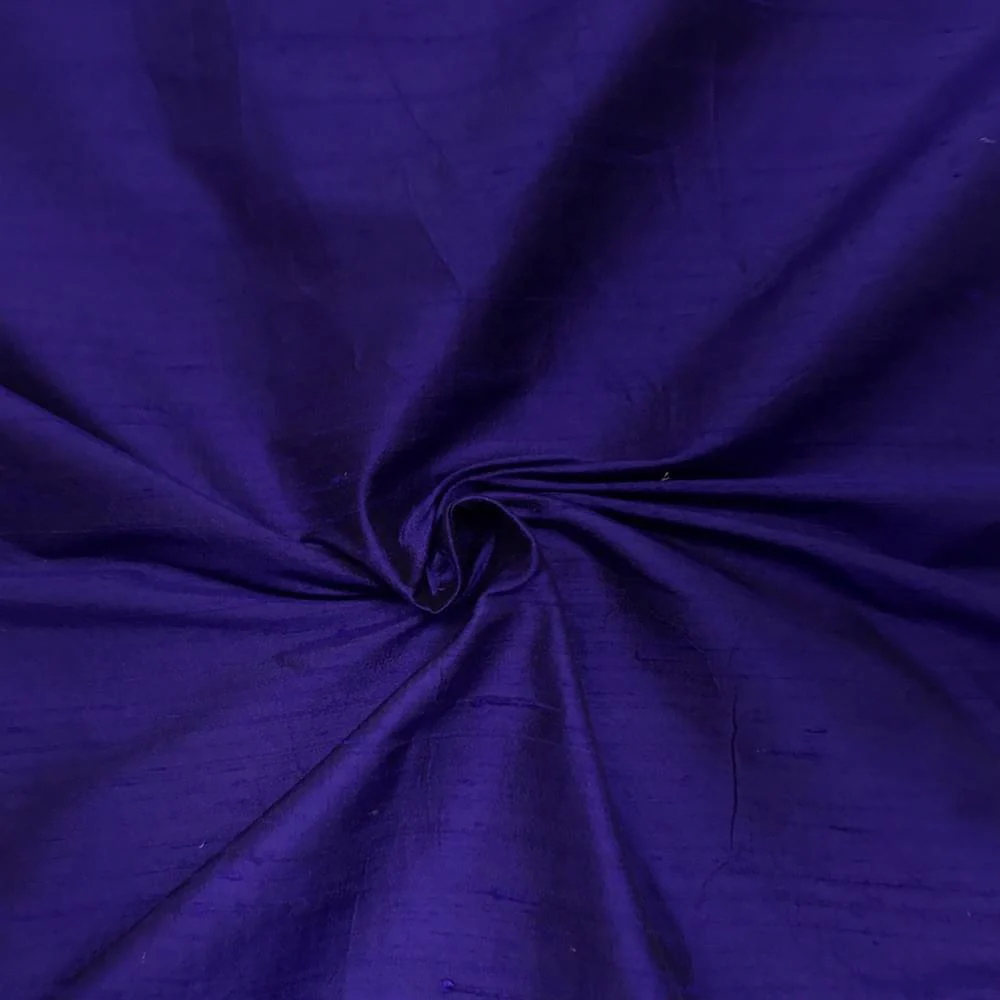 Silk Dupioni (54 Inch) Rod Pocket Curtains - Purple - Image 3