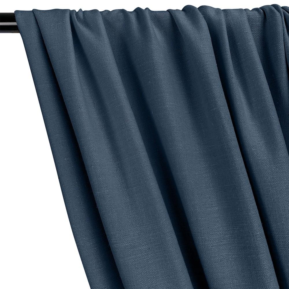 Silk Linen Matka Rod Pocket Curtains - Teal - Image 2
