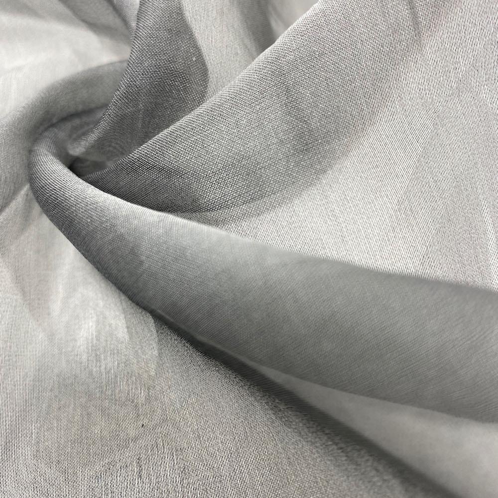 Grey Silk Organza