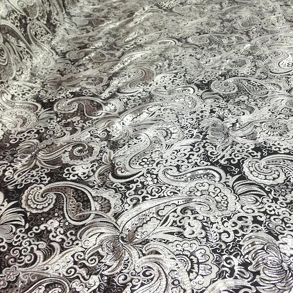 Silver Paisley Metallic Brocade - Image 37