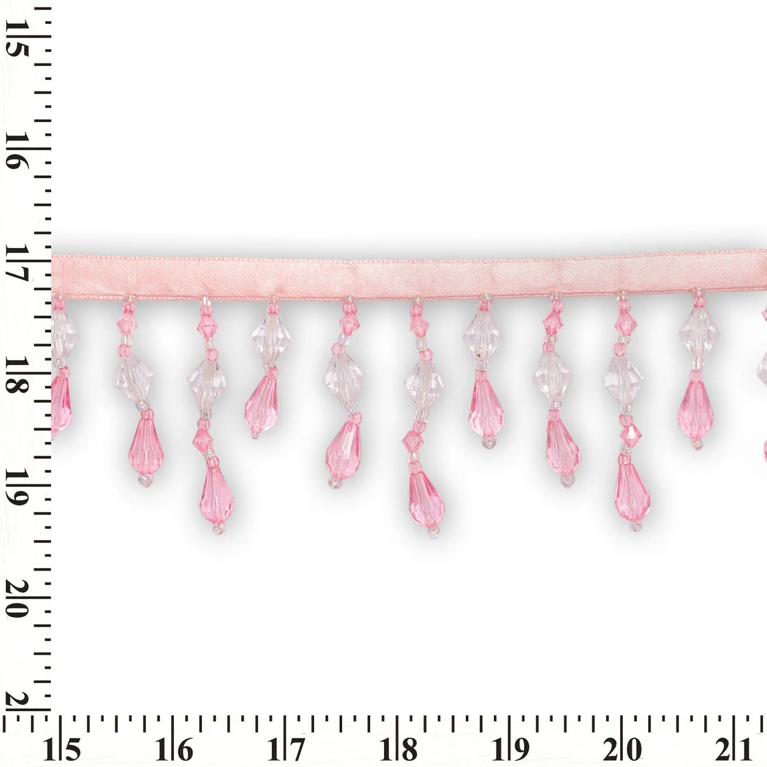 Small Teardrop Beaded Rhinestone Tassel Fringe Trim - Image 7