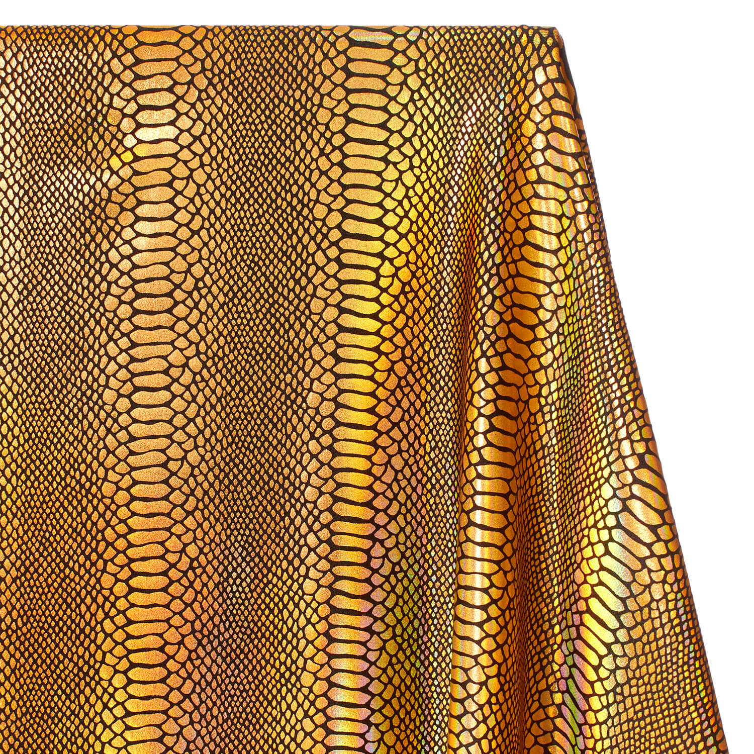 Snake Scale Hologram Tricot Foil Fabric - Image 18