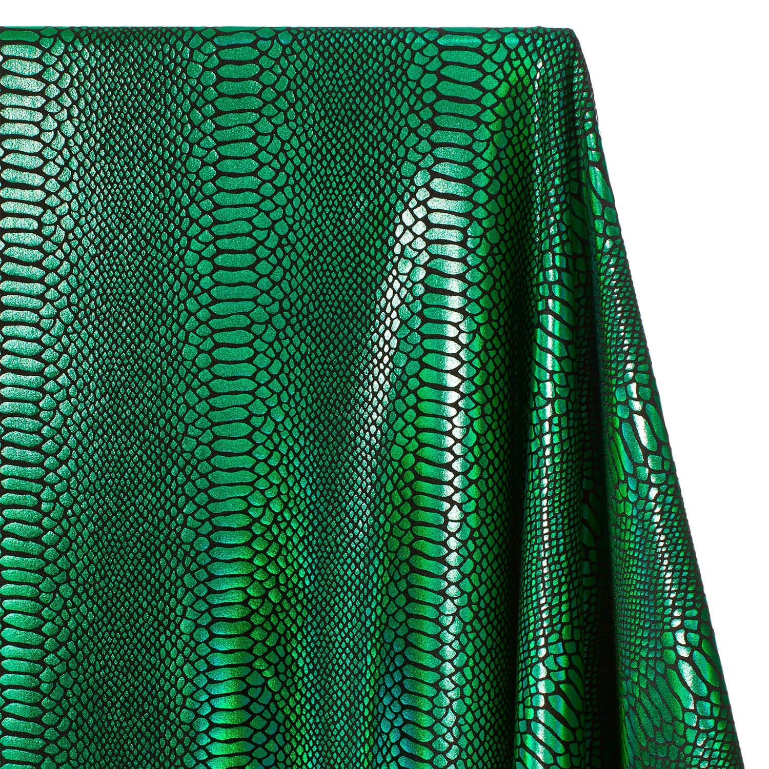 Snake Scale Hologram Tricot Foil Fabric - Image 21