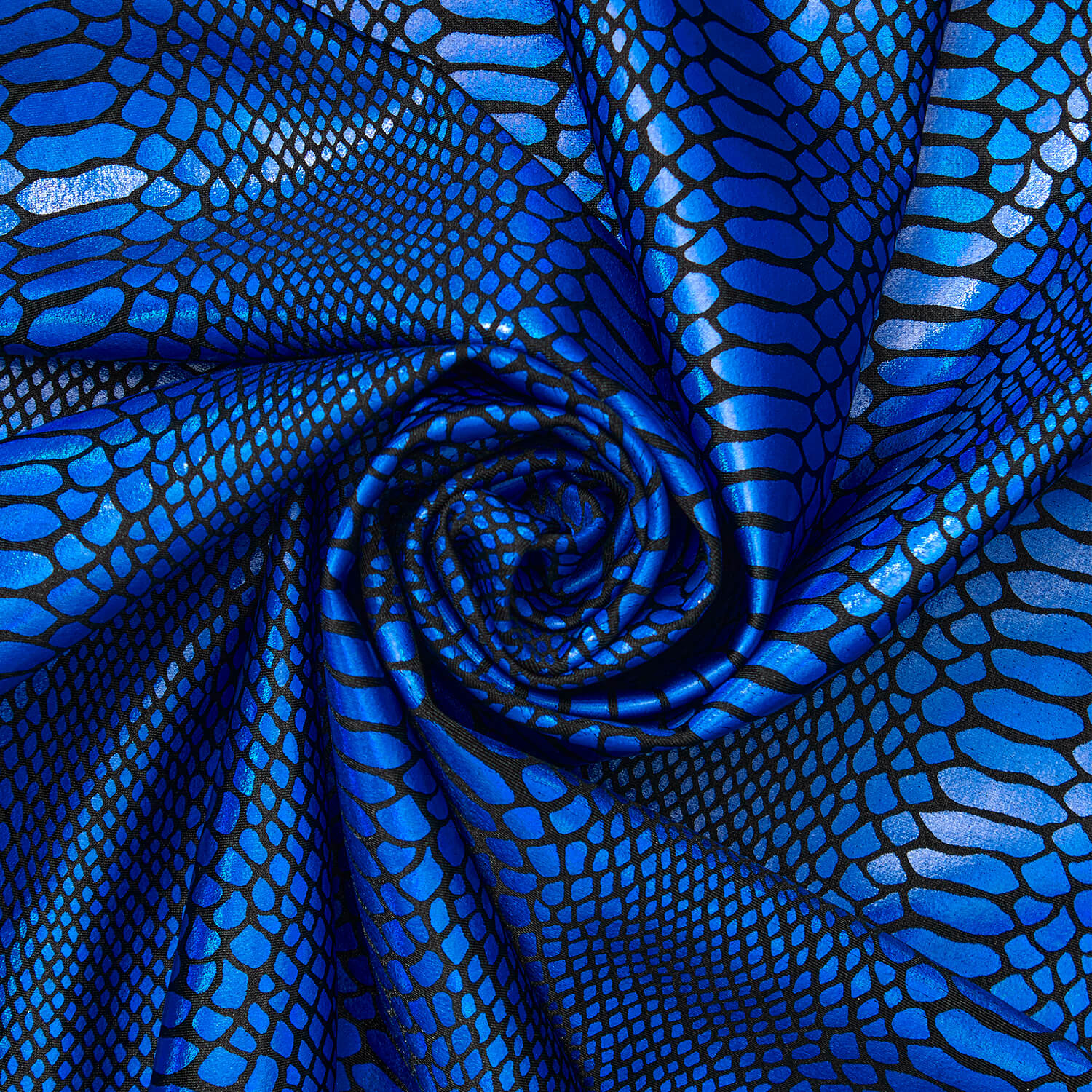 Snake Scale Hologram Tricot Foil Fabric - Image 26