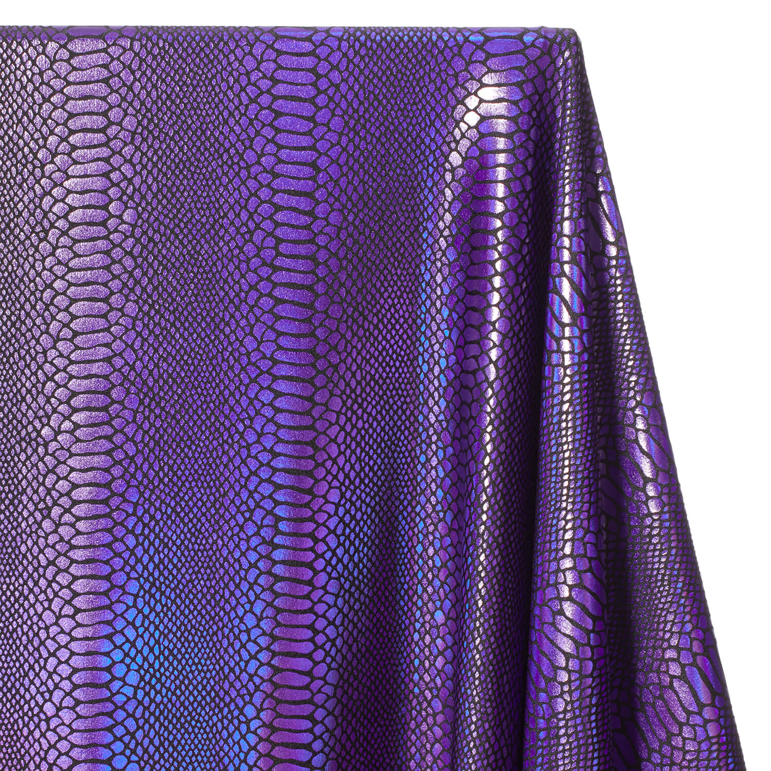 Snake Scale Hologram Tricot Foil Fabric - Image 30