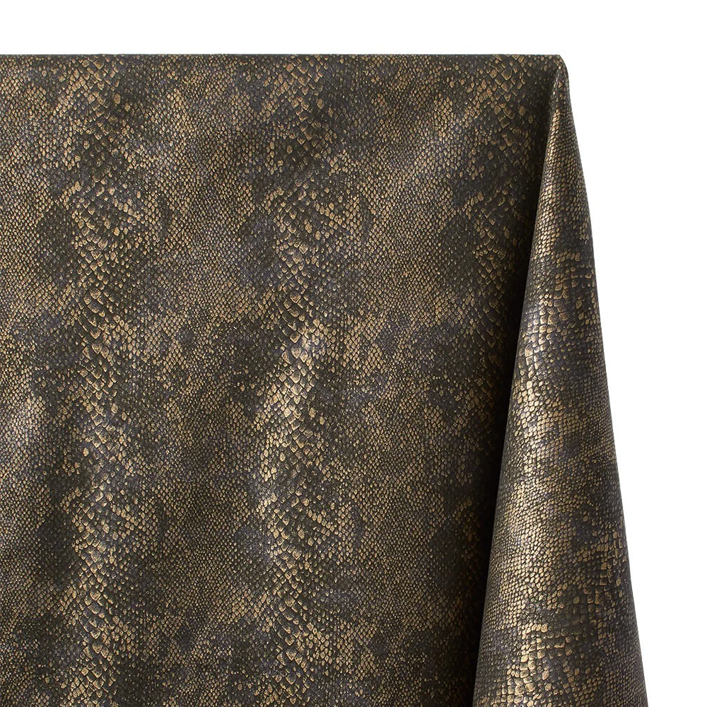 Snakeskin Print Stretch Twill