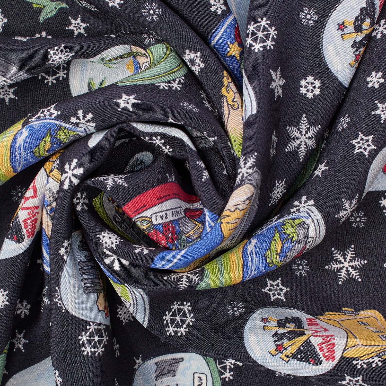 Snow Globe Printed Silk - Image 2