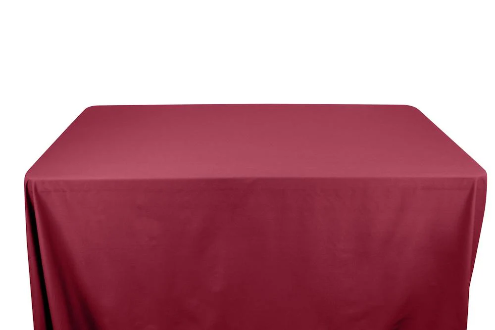 Stretch Broadcloth Banquet Rectangular Table Covers - 6 Feet - Image 9
