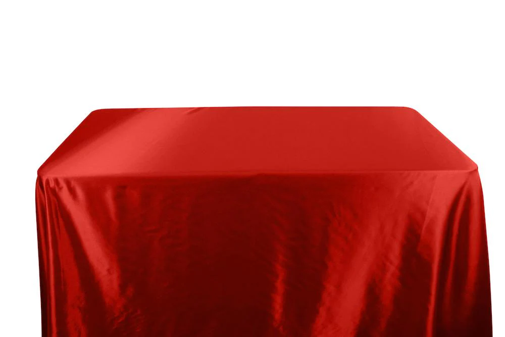 Stretch Charmeuse Satin Banquet Rectangular Table Covers - 6 Feet - Image 15