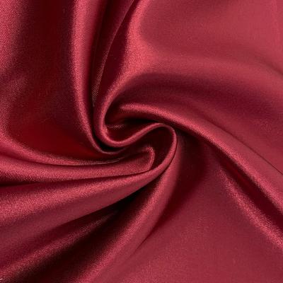 Stretch Charmeuse Satin Rod Pocket Curtains - Burgundy - Image 3