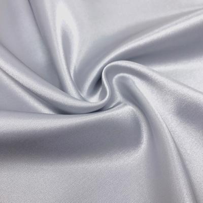Stretch Charmeuse Satin Rod Pocket Curtains - Silver - Image 3