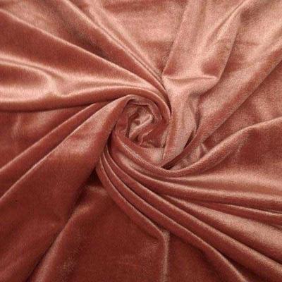 Stretch Velvet Rod Pocket Curtains - Mocha - Image 3