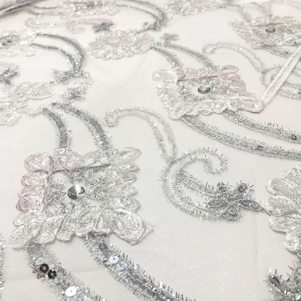 Sunflower Diamond Sparkle Sequins on Stretch Mesh - Image 11