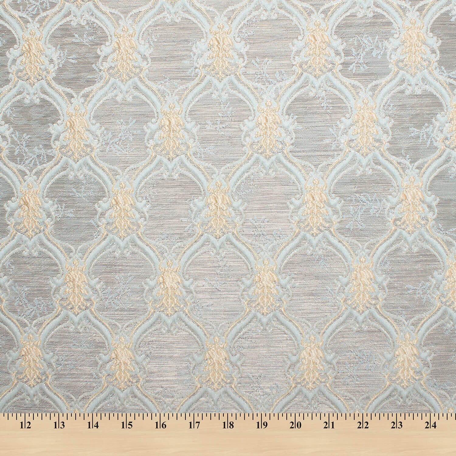 Trellis Geometric Extra Wide Two Tone Metallic Jacquard - Image 9