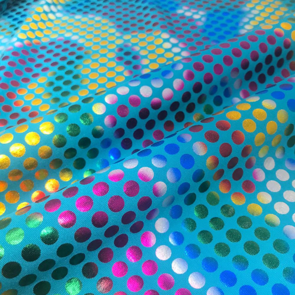 Turquoise Rainbow Dot Sequin - Image 2
