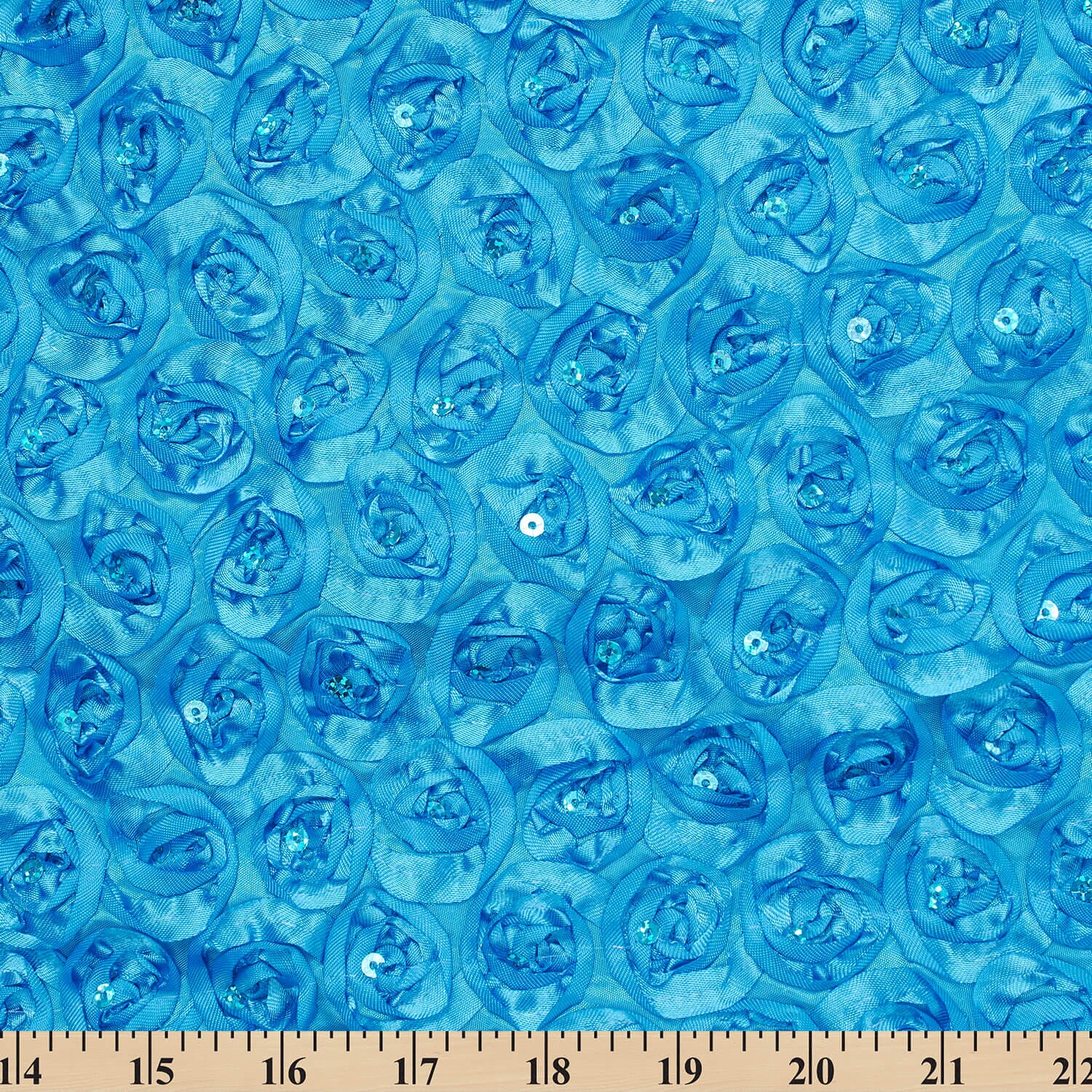 Turquoise Sequins Rosette - Image 3