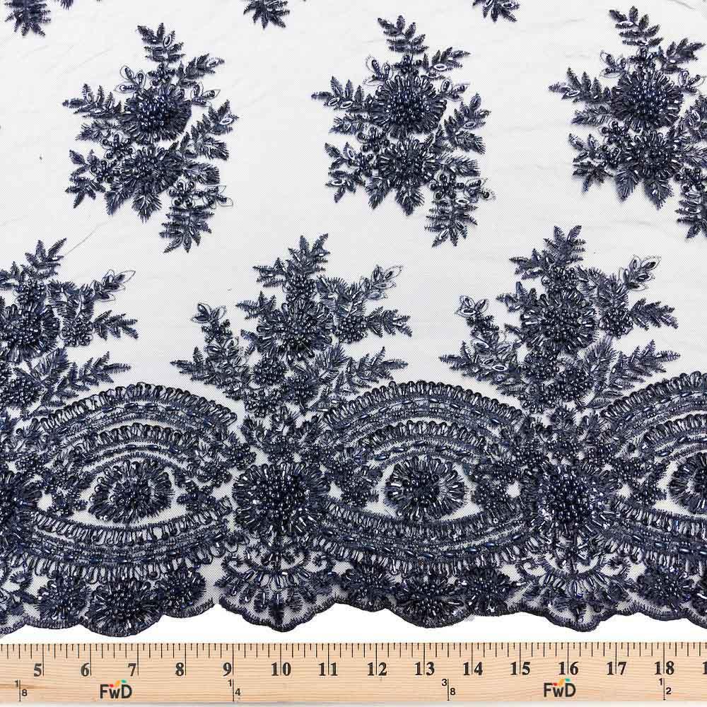 Viburnum Bridal Lace Beaded Fabric - Image 47