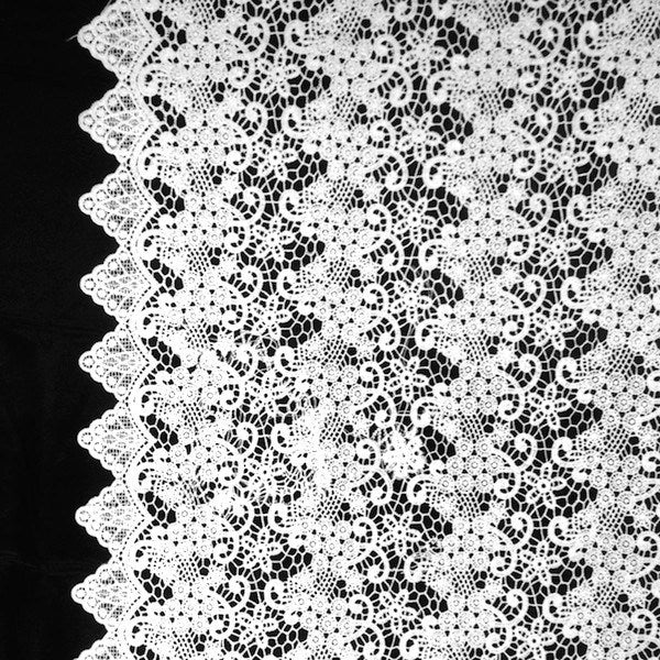 White Berry Guipure French Venice Lace - Image 6