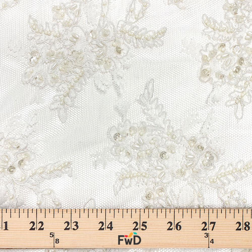White Queen Beaded Lace - Image 3