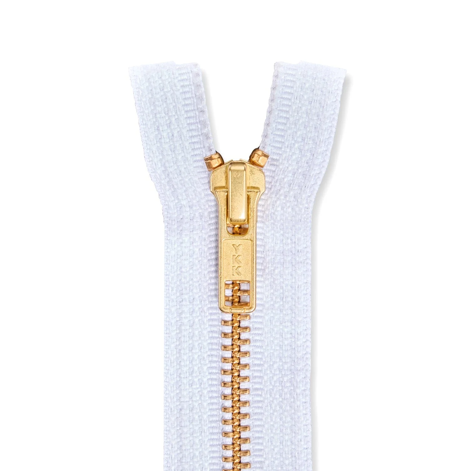 YKK #5 Brass Separating Zipper - Image 2