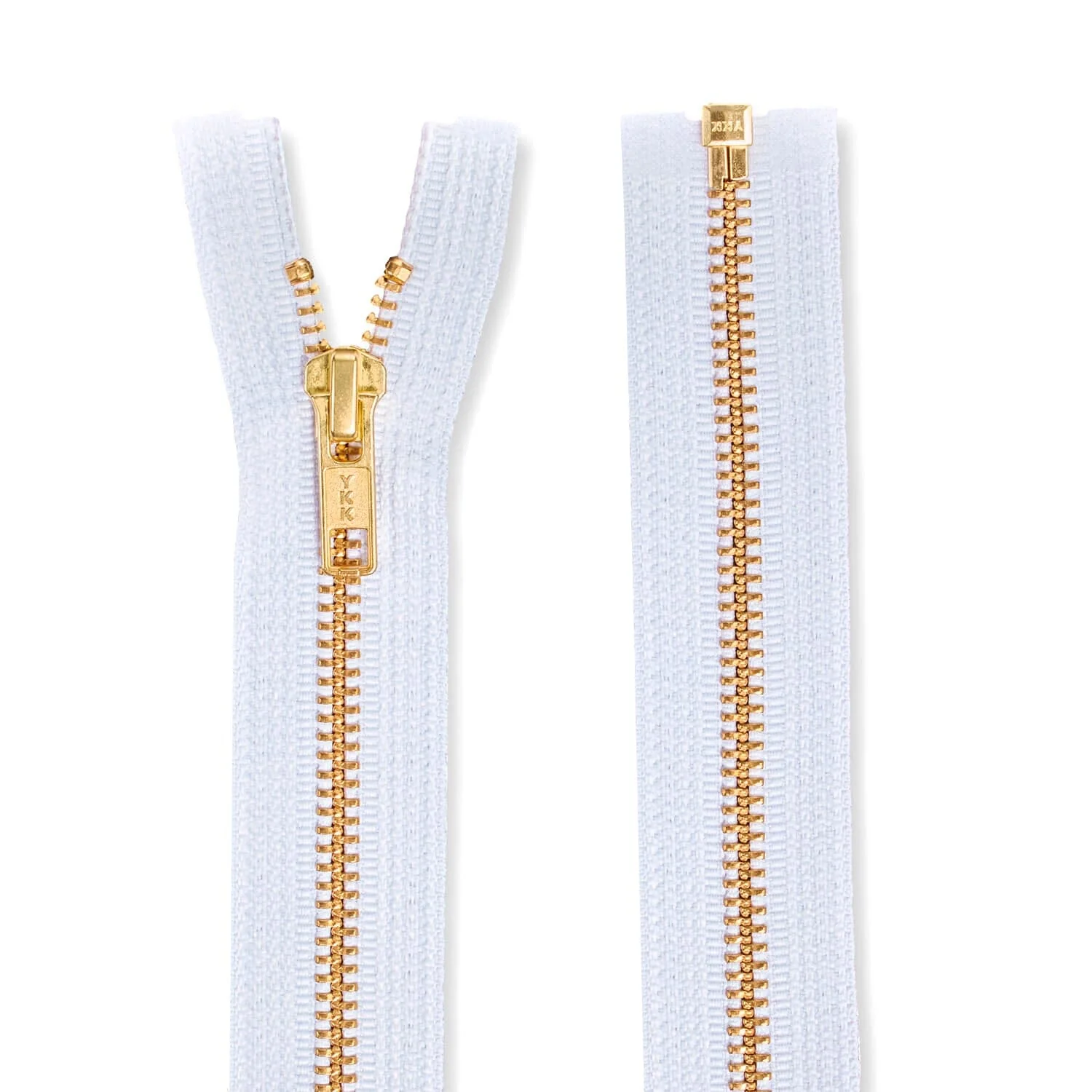 YKK #5 Brass Separating Zipper - Image 4
